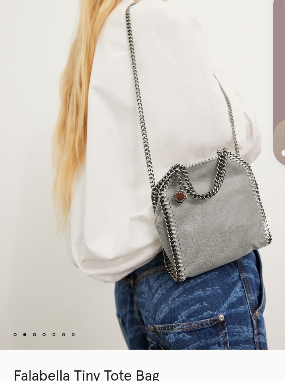 Gray Chain-Trim Suede Crossbody Bag - Picture 8 of 11